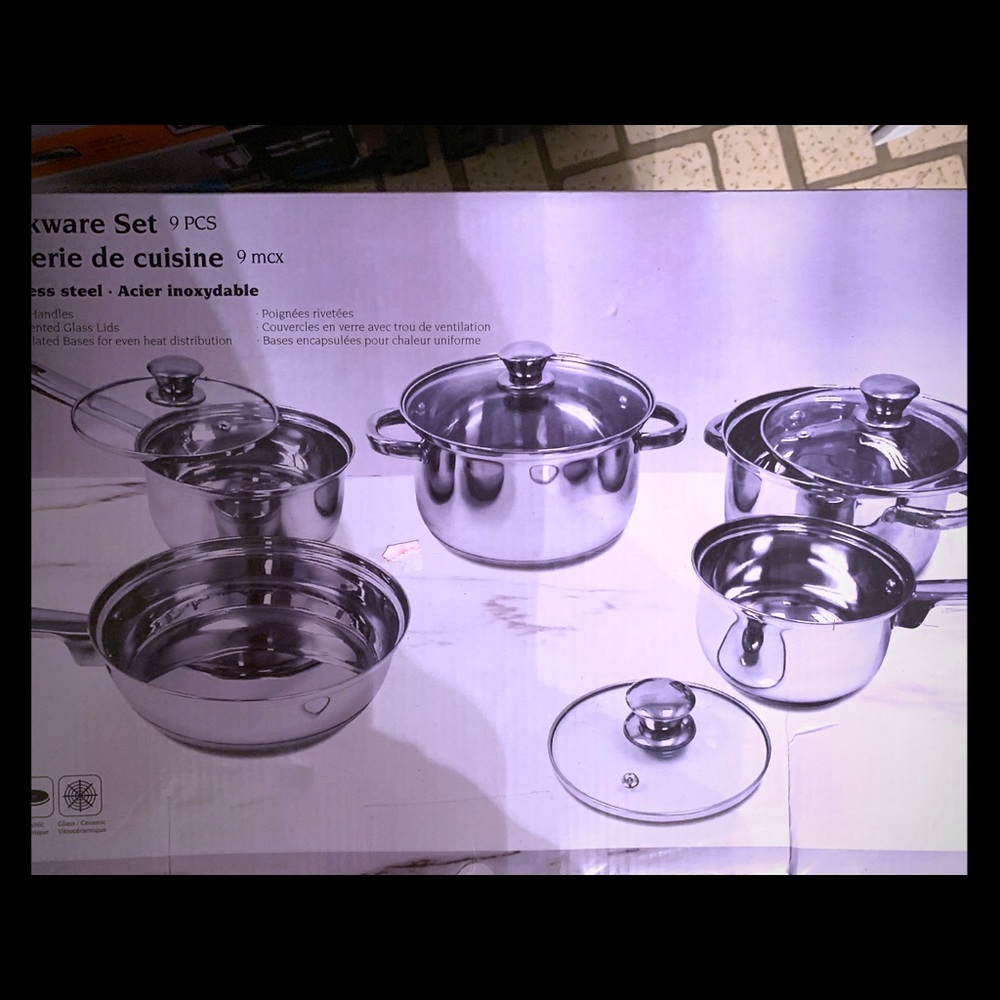 Cookwere set 9 pzs stainless steel. Gourmet tools